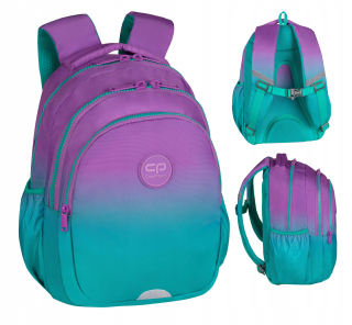 CoolPack viackomorový školský batoh Odtiene fialovej, Odtiene zelenej 21 rokov